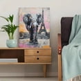 thumbnail image 5 of Elephant Eiffel Tower Paris Canvas Print, Suitable for Living Room, Bedroom, Office, Home Decor, 5 of 8