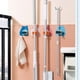 thumbnail image 2 of Bewildely Soporte organizador de fregona para pared, colgador de almacenamiento adhesivo para baño, sin perforaciones, gancho para escoba de Type3 NO3, 2 of 6