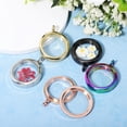 thumbnail image 3 of 5pcs Round Photo Locket Pendant Floating Memory Locket Necklace Charm Jewelry Pendant, 3 of 8