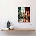 thumbnail image 2 of Through the Wine Glass Oil Painting Paris France Eiffel Tower View from Glass Window Unframed Wall Art Print Poster Home Decor Premium, 2 of 3