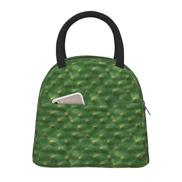 Easygdp Cactus 3 Bolsa de Almuerzo Insulada Grande, Forro de Aluminio, Diseño Espacioso, a Prueba de Fugas, Ideal para Trabajo, Picnics, Viajes y Actividades al Aire Libre