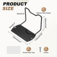 thumbnail image 2 of Uxcell 2 Pack Mattress Retainer Bar, 5.5x4.5x3.9 Inch Non-Slip Slide Stopper Metal Thicker Mattress Holder to Prevent Sliding with Screws and Tapes for Bedroom Bed Frame, Black, 2 of 6