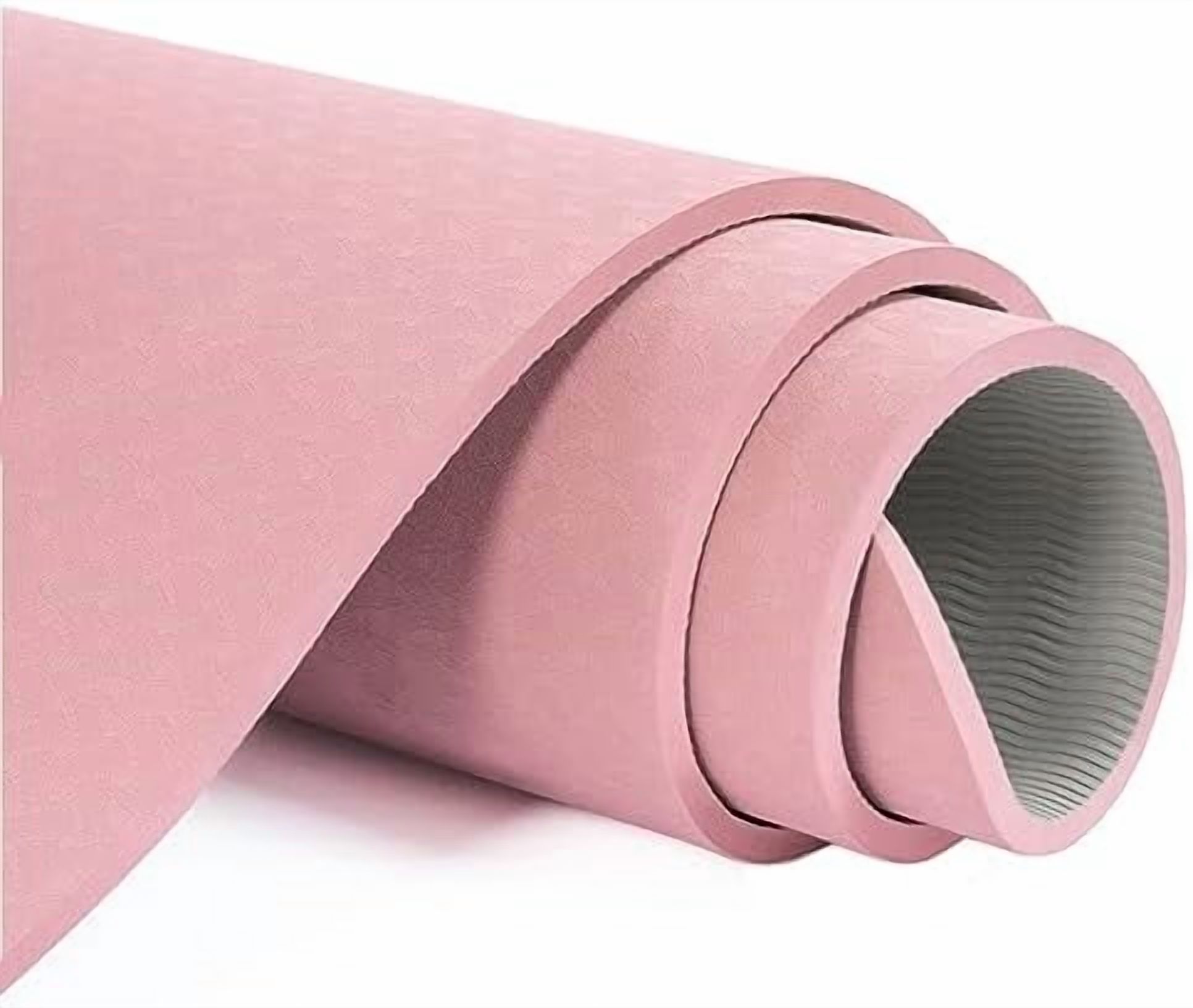 Yoga Mat Non Slip, Pilates Fitness Mats, Eco Friendly, Anti-Tear 1/4" Thick Yoga Mats for Women, Exercise Mats for Home Workout with Carrying Sling and Storage Bag Parfait Pink,72"x24"