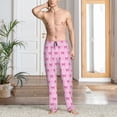 thumbnail image 2 of Rocae Pink bows for Mens Pajama Pants Pj Pants Mens Lounge Pants-X-Large, 2 of 6