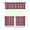 Plaid, variant on Set of 3 Vintage Checkered Kitchen Curtains - 1 Valance + 2 Tier Panels, Retro Checkerboard Semi-Sheer Caf Curtains with 3" Rod Pocket, Farmhouse Window Decor