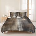 thumbnail image 3 of Full Quilt Set 78''x90'', Brown Lightweight Summer Bedspread Coverlet Set with 2 Pillow Shams, Abstract Art Modern Ombre Oil Painting Breathable All Season Quilt Bedding for Bedroom/Guest Room, 3 of 9