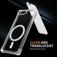 thumbnail image 2 of SaniMore for iPhone 8 Plus/7 Plus Magnetic Case, [Wireless Charging] Crystal-clear Rugged PC Back Back Skin-feel Shockproof Strong Drop Resistant Slim Shell for iPhone 8 Plus/7 Plus Car Mount, Clear, 2 of 7
