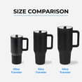thumbnail image 4 of HydroJug Traveler - Botella de agua con asa y pajita abatible - Cabe en portavasos, vaso resistente a fugas, reutilizable, aislado, de acero inoxidable y base de goma - Regalos para mujeres y hombres, 4 of 4