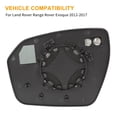 thumbnail image 2 of Coche Convexo Espejo Vidrio Calentado con Soporte Placa Pasajero Lado, 2 of 7