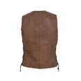 thumbnail image 2 of Derringer Ladies Leah Premium Lambskin Traditional Leather Vest, Brown (2XL), 2 of 2