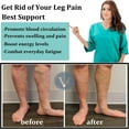 thumbnail image 4 of FORIEVIC Women Men Work Compression Over the Calf Socks 7 Pack, 4 of 6