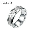 thumbnail image 2 of Minnieouse Anillo para hombre, joyería de mano portátil chapada en acero inoxidable, decoración de vestimenta informal, círculo, regalo para Ropa, zapatos y accesorios Miscelánea Plata Talla 12, 2 of 6