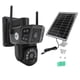 thumbnail image 2 of Cámaras De Seguridad Solares 4K, Cámara WiFi De Doble Lente Resistente Al Agua IP55 De Alta Definición Con Micrófono Para El Hogar, 2 of 7