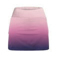 thumbnail image 4 of GEWSEY Plus Size Athletic Skort Tennis Midi Skirts for Women with Pockets High Waisted Golf Skorts Skirts (Purple, M), 4 of 5
