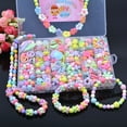 thumbnail image 3 of Educational DIY Bead Craft Kit for Kids Ages 4-6: 24-Grid Spring Blossom Design with 9-Piece Tools Set – Enhance Intelligence, Hand-Eye Coordination & Creativity Through Bracelet and Necklace Making;, 3 of 6