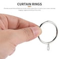 thumbnail image 4 of 40 piezas de anillos de metal para cortinas, diámetro interior de 32 mm (plata), 4 of 8