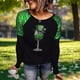 thumbnail image 1 of RKSTN Women's St Patrick's Day T Shirts Top Oversized Crewneck Glitter Luckys Irish Shamrocks Paddy's Day Graphic Print Long Sleeve Shirt Womens Casual Plus Size Round Neck Loose Fits Comfy Tees, 1 of 9
