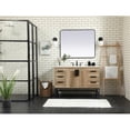 thumbnail image 6 of Elegant Decor Eugene 48" Aluminum MDF Single Bathroom Vanity in Natural Oak, 6 of 8