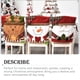 thumbnail image 5 of Bewildely Funda para silla de Navidad en 3D, dibujos animados de Papá Noel, sala de estar, comedor, suministros de arreglo, manga, forro polar, Kits de decoración para fiestas Papá Noel, 5 of 6