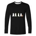 thumbnail image 4 of Halloween Tops for Men Crew Neck Ghost Printed Long Sleeve Trendy Loose Festival Pullover Top Black 01 XXXXL, 4 of 4