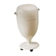 thumbnail image 2 of Cubo de basura con tapa y ruedas, alto, de gran capacidad, móvil Blanco, 2 of 9