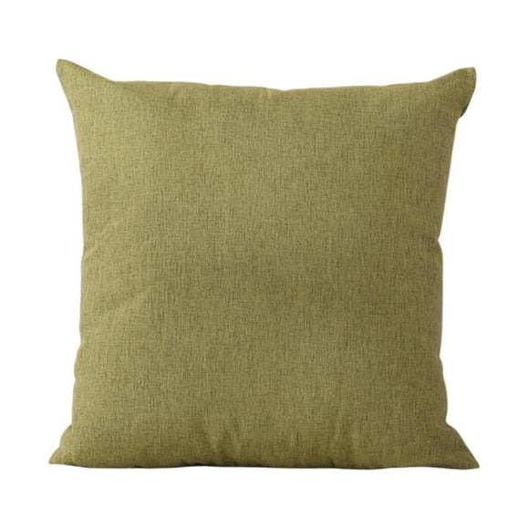 Green Linen Throw Pillow Cushion For Sofa Living Room Bed Decorative Square Pillow Cover With Insert Soft Accent Pillow For Home Decor 17.71 X 17.71 Inches