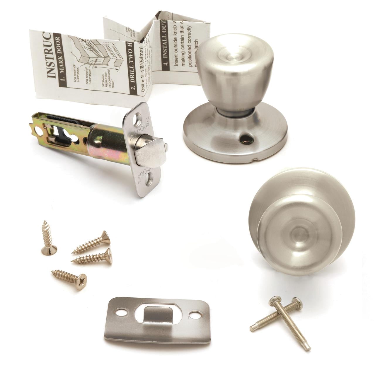 Lokhaus Passage Tulip Doorknob Satin Nickel 2 Count