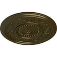thumbnail image 3 of Ekena Millwork 16 1/8"OD x 5/8"P Marseille Ceiling Medallion (Fits Canopies up to 4 1/4"), Hand-Painted Brass, 3 of 6