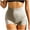 Beige, variant on ABATAB Biker Shorts for Women Lightweight Running Shorts Elastic Waist Ribbed Workout Shorts for Gym Exercise