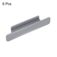 thumbnail image 3 of Uxcell 6Pack Self Stick Handles, Grey Plastic Self Adhesive Instant Drawer Pulls for Dresser(110mm/4.33" Length), 3 of 5