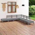 thumbnail image 1 of vidaXL 7 Piece Garden Lounge Set Solid Pinewood Grey, 1 of 5