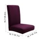 thumbnail image 3 of Funda elástica para silla de comedor | Funda elástica de poliéster cepillado de color liso | Ajuste universal para asientos de 40-50 cm | A prueba de derrames y cómoda | Paquete de 1, 3 of 3