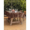 thumbnail image 3 of Outdoor Tablecloths with Umbrella Hole & Zipper, Retro Wood Grain Rectangle Tablecloth 60x120 Inch, Rustic Farmhouse Wooden Board Brown Waterproof Table Cloth, Patio/Pool/Picnic Table Covers, 3 of 8