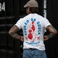 thumbnail image 2 of Combat Iron Hooked On Quack Hunter 'get Ducked' Men's T-Shirt Xl / White, 2 of 5