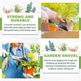 thumbnail image 5 of Garden Trowel Hand Shovel Aluminum Shovel for Planting Transplanting Weeding Moving (Green), 5 of 7