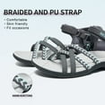 thumbnail image 3 of MEGNYA Hiking Sandals for Women, Comfortable Walking Sandals Hook Loop Strap, Sports Lightweight Slides, 3 of 8