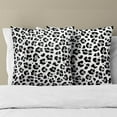 thumbnail image 2 of Vintage Pillow Covers 18x18 Inch Set of 2 Black Floral Block Print Outdoor Decorative Throw Pillows Neutral Pattern Pillowcases Square Cushion Covers for Couch Home Decor, 2 of 3