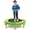 Green, variant on HOT JUMP 36" Kids Trampoline Indoor with Handle, Mini Toddler Rebounder for Age 3+, Blue