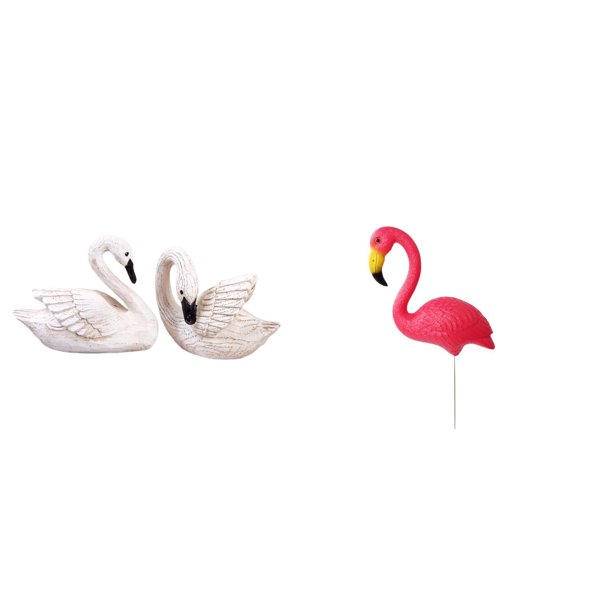 estatua de resina de cisne,Figuras de cisnes,estatuas,decoración para el hogar,bodas y fiestas.,Estatua de estaca de jardín,Adorno de jardín con forma de flamenco,estaca para césped,patio o
