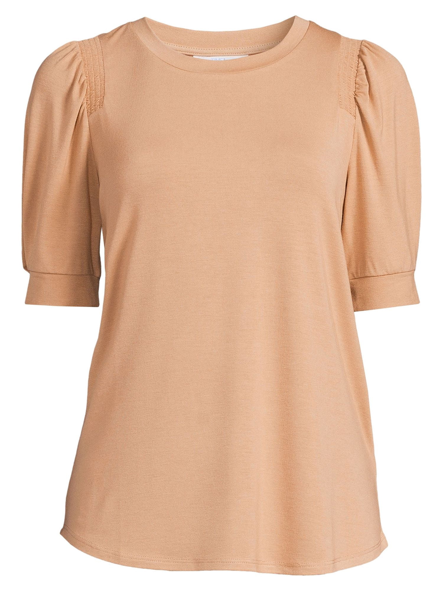 Time and Tru Women's Sheared Shoulder Top