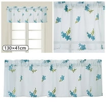 Ctnporpo Floral Curtains Kitchen Coffee Curtains Bedroom Rod Curtains Lace Short Curtains Lace Curtains 51 X 16 Inch 1 Panels Blackout Curtain Sheer Curtain
