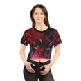 thumbnail image 1 of Abstract Colorful Fire Power Amazing Best Unisex AOP Crop Tee, 1 of 4