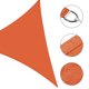 thumbnail image 4 of Yescom 2 Pack 25FT Triangle Sun Shade Sail Canopy UV Block Commercial Carpark Pool Camping Beach Outdoor Bright Orange, 4 of 10