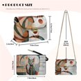 thumbnail image 7 of Pzuqiu Abstract Print Crossbody Bags for Women Lightness Compact Women Leather Crossbody Bag with Chain with Chain Strap Fashion for Party and Special Occasions, 7 of 7
