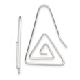 thumbnail image 1 of 925 Sterling Silver Hook Triangle Earrings Drop Dangle, 1 of 6