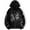 Black, variant on WILLBEST Trench Coat Women Winter Coats Qingcang Mai Womens Fashion Casual Print Long Sleeve Drawstring Hooded Sweatshirt Print Zip Up Drawstring Thermal Hoodie