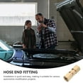 thumbnail image 4 of USHOBE Hose Adapter Oil Pipe Fitting Brass Golden for Automotive Projects 1Set, 4 of 8
