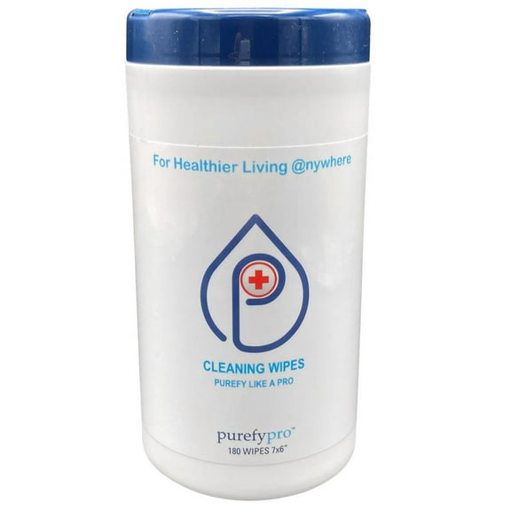 PUREFY Professional Cleaning Wipes. Cleans Instantly. Streak Free. Leaves No Residue. No Rinse. Lint Free. No Fragrance. Larger Size and Excellent Value.