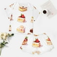 thumbnail image 4 of Cartoon Cake Pajamas Set Womens Loungewear Sleepwear 2 Piece PJ Sets, 4 of 7