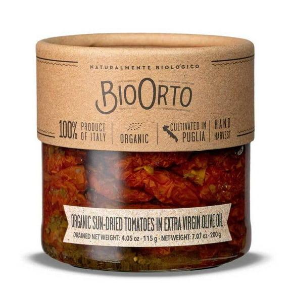 Bio Orto Organic Sun‑Dried Tomatoes in Extra Virgin Olive Oil (200g/7.05oz)